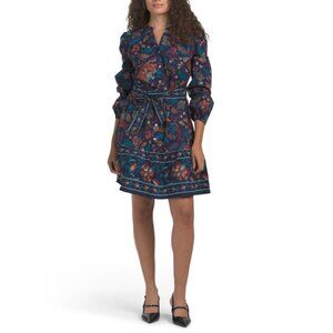 RACHEL ZOE Navy Long Sleeve Day Mini Dress